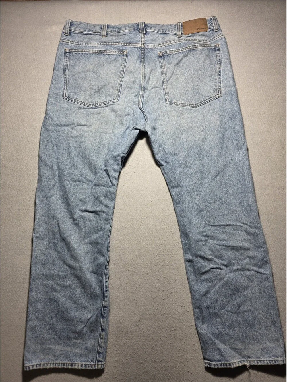 Madewell Men's The 1991 Straight Jeans Size 38x30 Light Wash 100% Cotton NV075